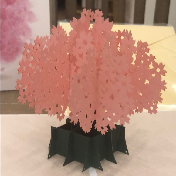 New Laser cut pop up cherry blossom greeting card - Picture 3 of 5
